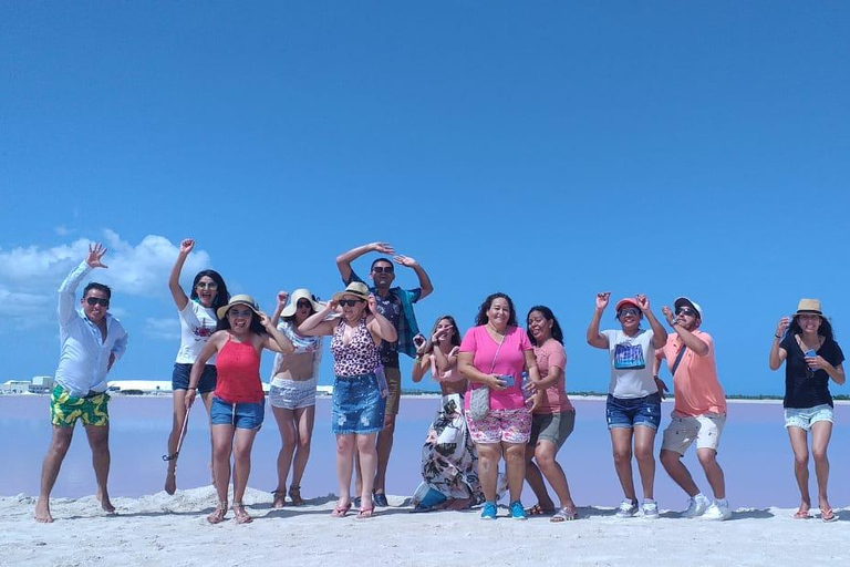 Wycieczka do Ría Lagartos, Coloradas i Playa CancúnitoMerida: Wycieczka na plażę Ria Lagartos, Coloradas i Cancunito