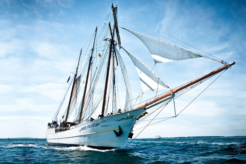 Brunch while sailing on the Elbe in Hamburg with the windjammer Mare Frisium