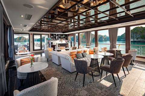From Hanoi: Lan Ha Bay Premium Luxury Day Cruise Shared Cruise + Share Limousine bus transfer
