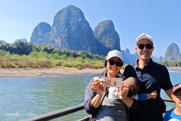 From Guilin: Li River Cruise to Yangshuo with Hotel Pickup