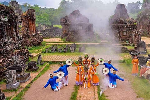 Fantastisk My Son Holyland solnedgång och båttur till Hoi An Ancient