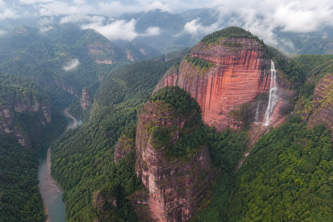 Guizhou: Chishui Danxia Scenic Area Tickets Chishui Waterfall: Shuttle + Elevator + Dome Cinema