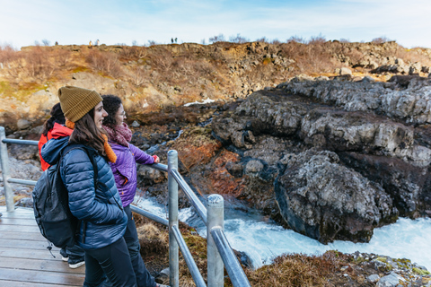 Reykjavik: tour del círculo plateado, baños del cañón y cascadas