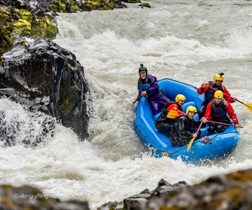 Varmahlíð: East Glacial River forsränning med forsränning