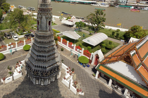 Stora palatset Wat Pho Wat Arun Damnoen Maeklong Yaowarat