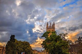 Oxford College Gardens - umfasst Bereiche, die für die Öffentlichkeit gesperrt sind