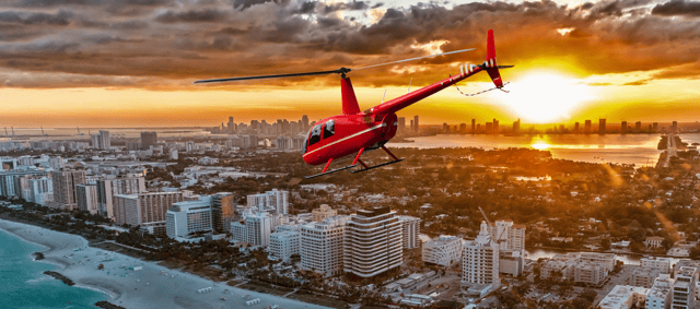 Miami: Private Sunset Helicopter Tour