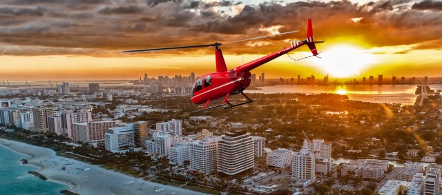Visit Miami Beach 30-Minute Private Sunset Luxury Helicopter Tour in Miami, Florida