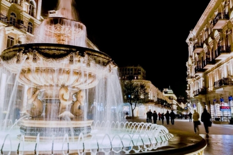Bakou : Visite nocturne de Bakou illuminée