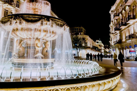 Bakou : Visite nocturne de Bakou illuminée