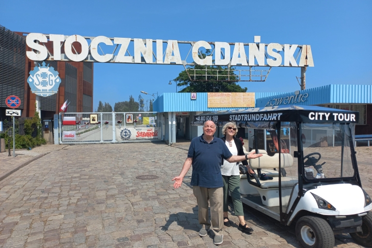 Gdansk : Visite privée de la ville en voiturette électrique et visite guidée en directGdansk : Visite guidée de la ville en voiturette électrique