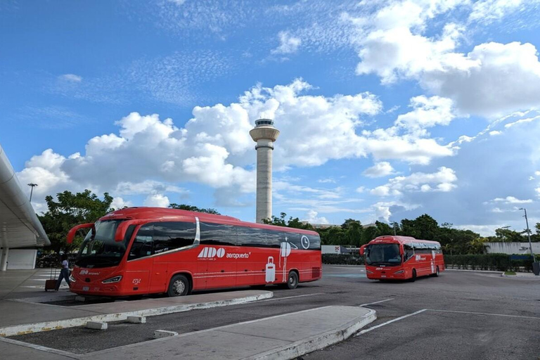 Cancun: Airport Transfer to/from Downtown by Bus Single Bus Ticket from Cancun Airport to Downtown Cancun
