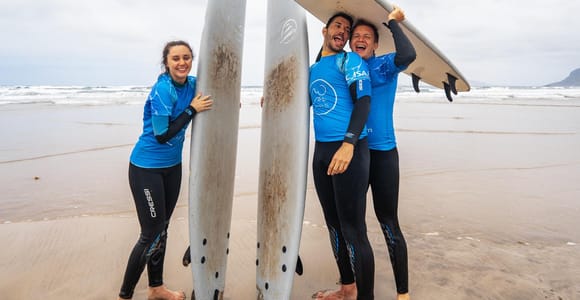 Famara Surf Lesson with Pickup & Videos