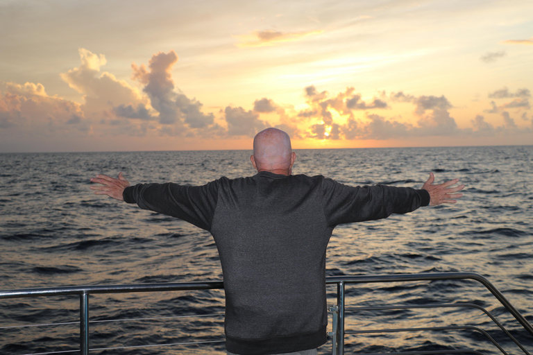 Luxury Sunset Cruise, Snorkeling, Dolphin Watch, & Buffet Oahu: Private Sunset Snorkel & Dolphin Watch with Dinner