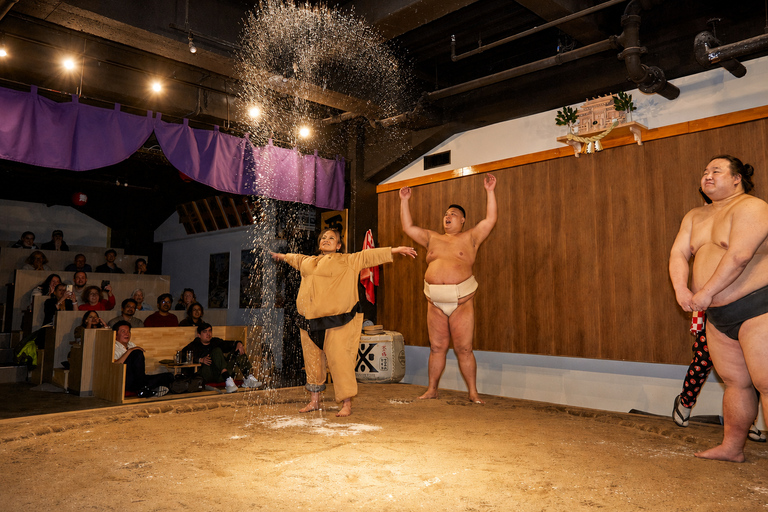 Tokyo Ginza Sumo Show: Live Performance & Photo Experience 【B plan】Optional Hands-On Sumo Training Experience