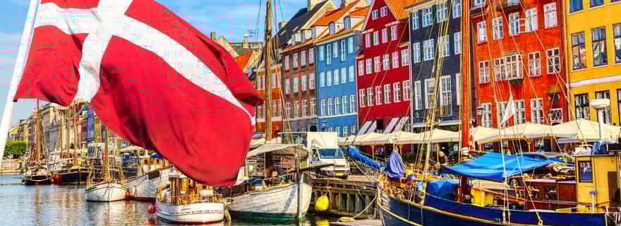 Copenhague, vieille ville, Nyhavn, visite à pied de l'architecture