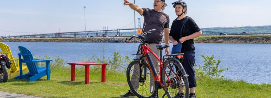 Québec : Chutes Montmorency et microbrasserie en vélo électrique