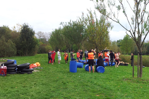 Sommerhausen near Würzburg: Exclusive group raft building