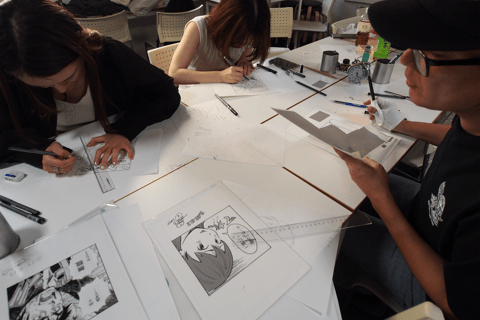 Tokyo: Erfarenhet av mangateckning. (Inga färdigheter krävs)Tokyo Manga Drawing Class guidad av proffs. (Inga förkunskaper krävs