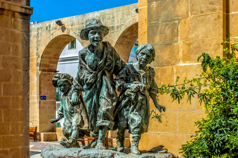 Malta: Valletta Audio Guided Walk & HO-HO Bus Tour Option Malta: Hop-On Hop-Off Bus Tour & Valletta Audio Guided Walk