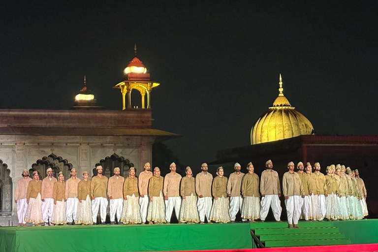 Delhi: Red Fort Light & Sound Show With Skip The Line Entry Tour With Guide Only