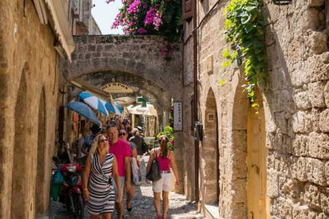 Rodes: Caça ao tesouro privada na cidade medieval com paradas para comer