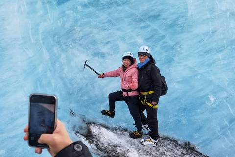 RVK : Randonnée sur le glacier, cascades de la côte sud et plage de sable noir