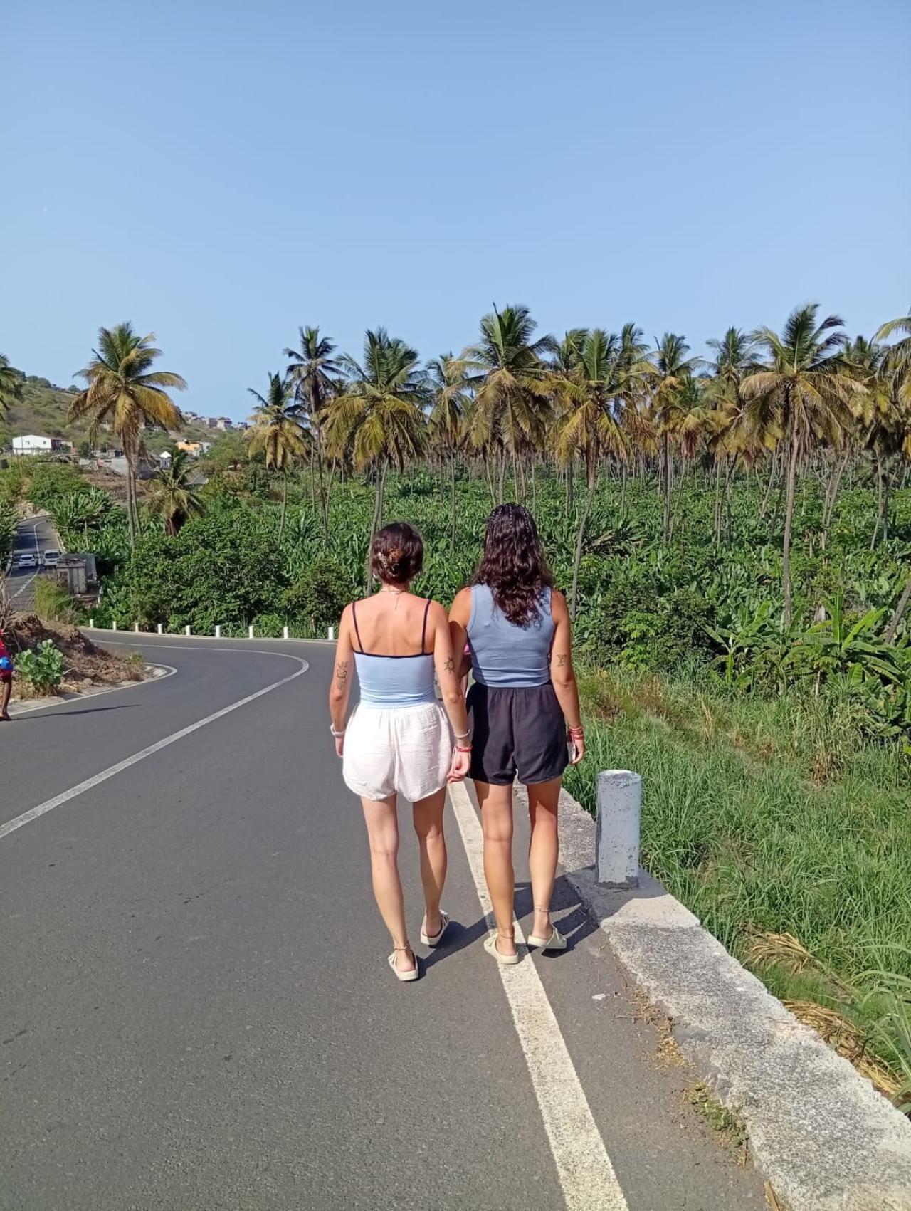 Praia: Bananen- und Kokosnussplantage-Tour & Obstverkostung