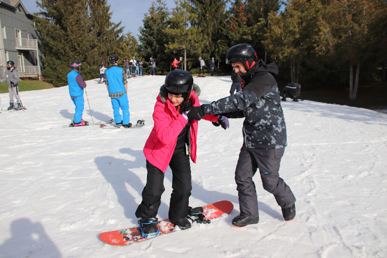 Blue Mountain: Skiing or Snowboarding for Beginners Transportation and Lesson