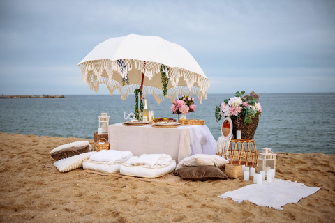 Picnic romántico en la playa