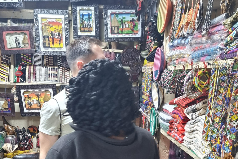 Maasai marknad Souvenir shopping