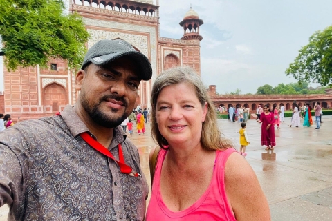 Depuis Jaipur : Visite privée du Taj Mahal au lever du soleil et du fort d'Agra