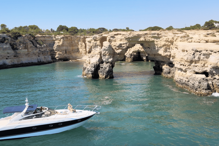 From Quarteira: Luxury Yacht Charter Algarve Coast & Benagil Luxury Yacht Charter - Algarve Coast | 3 Hours
