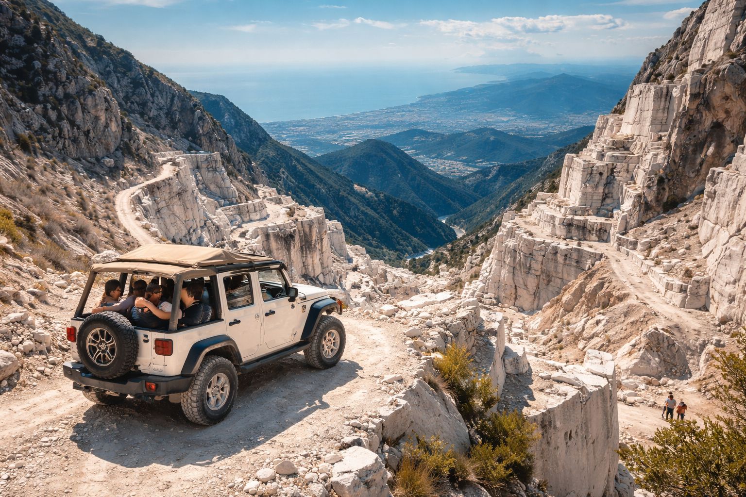 Carrara: Jeep-Abenteuer mit lokaler Verkostung