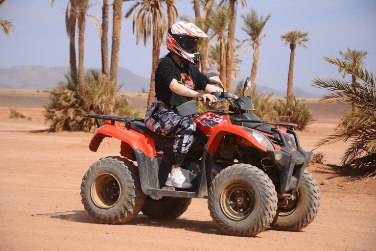 Marrakech : Aventure en quad dans la palmeraie et à Jbilat