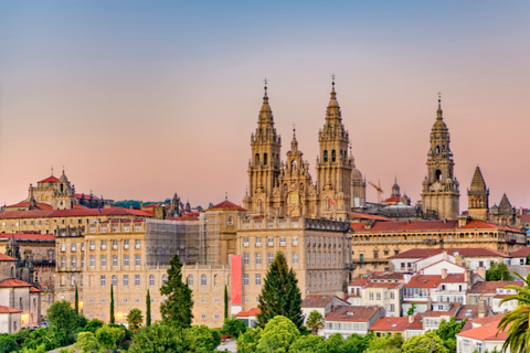 Santiago de Compostela: Private Guided Tour with Your Phone Santiago: The Fonseca Code and the Stonemasons with Physical Kit and Live Guide