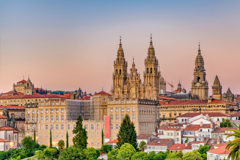 Santiago de Compostela: Private Guided Tour with Your Phone Santiago: The Fonseca Code and the Stonemasons with Physical Kit and Live Guide