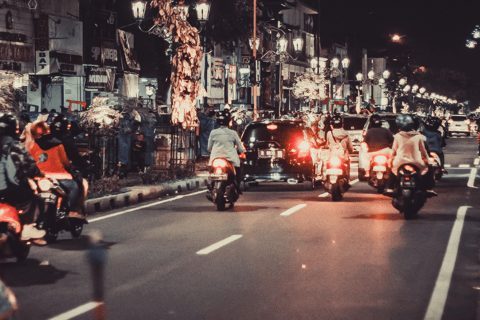 Yogyakarta Scooter Tour & Taste Local Food – Morning/Evening Evening: Explore Culture, Markets, City Vibes & Food Tasting