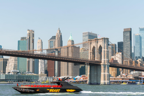 NYC The Beast High-Speed Speedboat Ride Downtown Departure: Speedboat Skip the Box Office Ticket