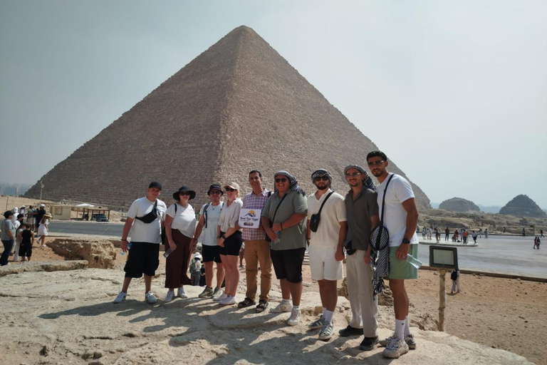 Sharm: Cairo Day Trip by Flight, Pyramids & GEM Grand Museum Entry to the Giza Pyramids, Sphinx and old Egyptian Museum