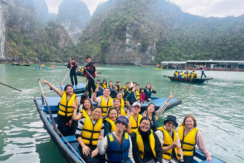 Hanoi: Ha Long Bay Day Cruise with Lunch, Cave & Kayaking Pick up in Hanoi old quarter