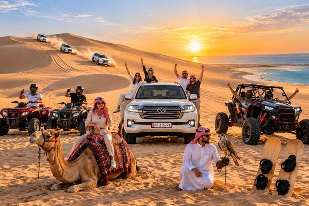Doha: tour in 4x4 nel deserto con mare interno e attività opzionali