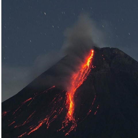 Visit Open Trip Merapi Volcano on Turgo Hilltop in Salatiga, Central Java, Indonesia