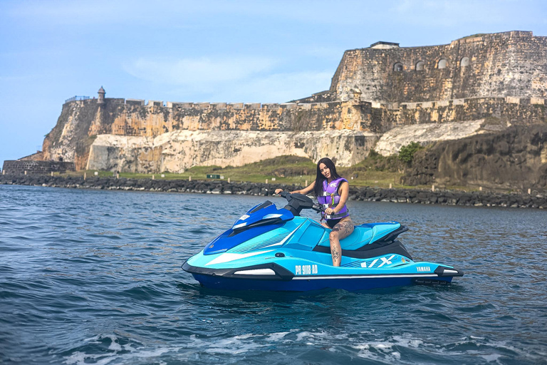 San Juan: Jet Ski Ride to El Morro Fortress + Free Photos
