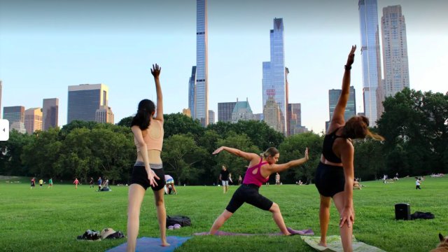Central Park: Yoga mit Aussicht im Herzen von New York City