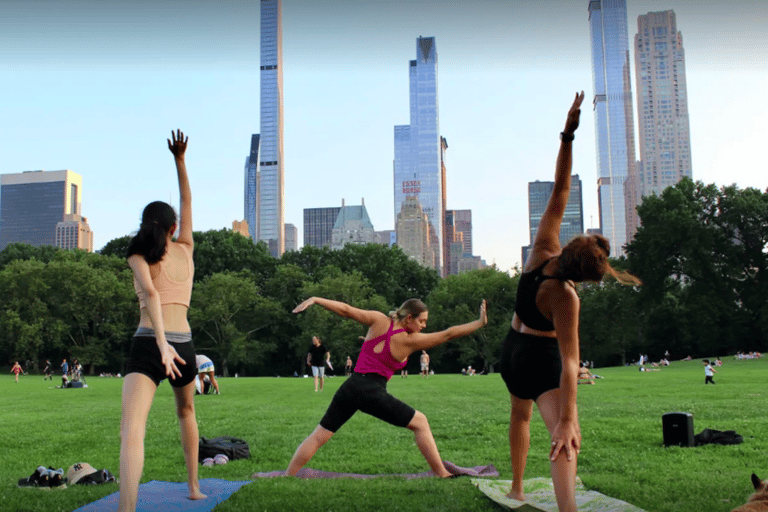 Central Park: Hoogst gewaardeerde yogales in New York City!