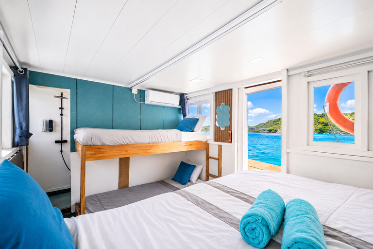 Labuan Bajo: 3-Day Komodo Sailing Ocean View Cabin All Fees Standard Boat | Sharing Room Ocean View | Tiket not Included