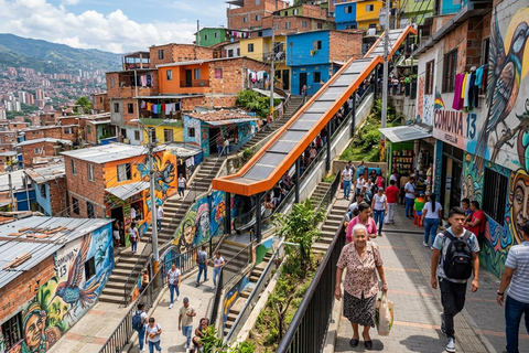 Medellín: City Sightseeing Tour, Comuna 13 and Major Sights. Shared sightseeing tour