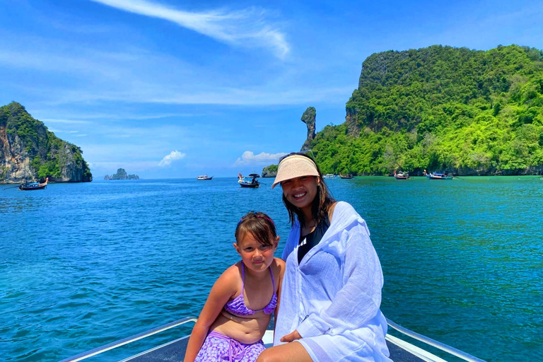 Krabi: Schnellboot-Tour zu Hong Island &amp; 4 Inseln mit Schnorcheln