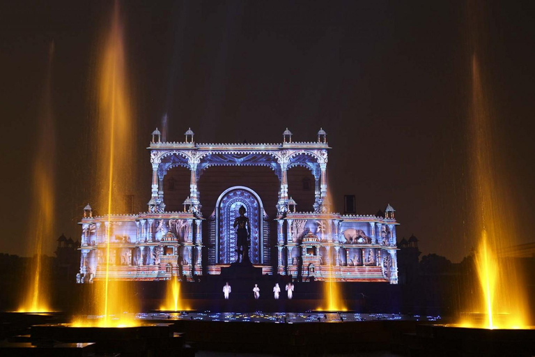 Akshardham Temple Tour Exhibition, Light & Water Show by Car Temple Tour without Water and Light and Sound Show.